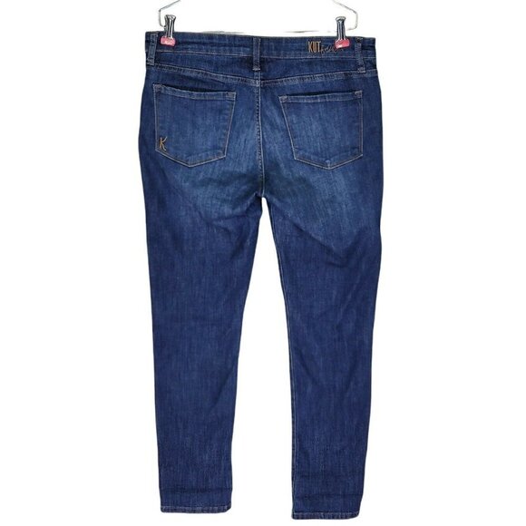 Kut from the Kloth Jeans Size 6 32X32.5 Blue Straight Leg Mid Rise - Picture 2 of 11